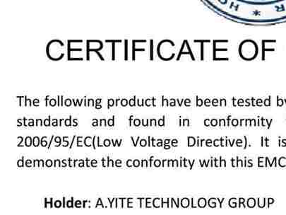 Certificat CE de commutateur de débit